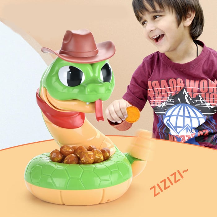 SchlangenGreifer™ Brettspiel: Buntes Spielbrett, viele Schlangen & Greifzangen. Spannendes Kinderspielzeug Geschenk.
