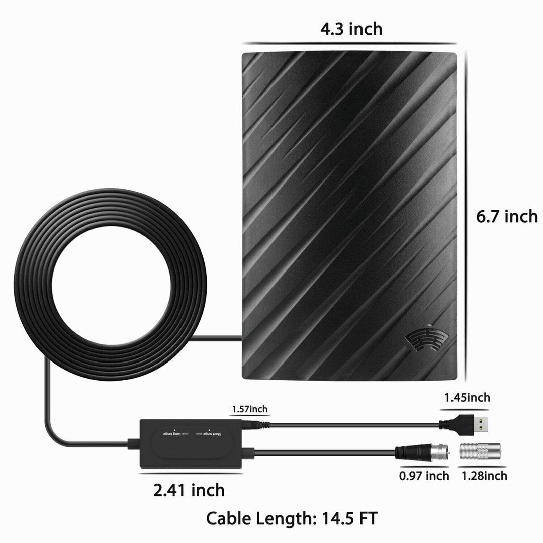 Vielseitige ULTRAWAVE TV-Antenne für Indoor-Nutzung, liefert 4K Bilder ohne Abogebühren.