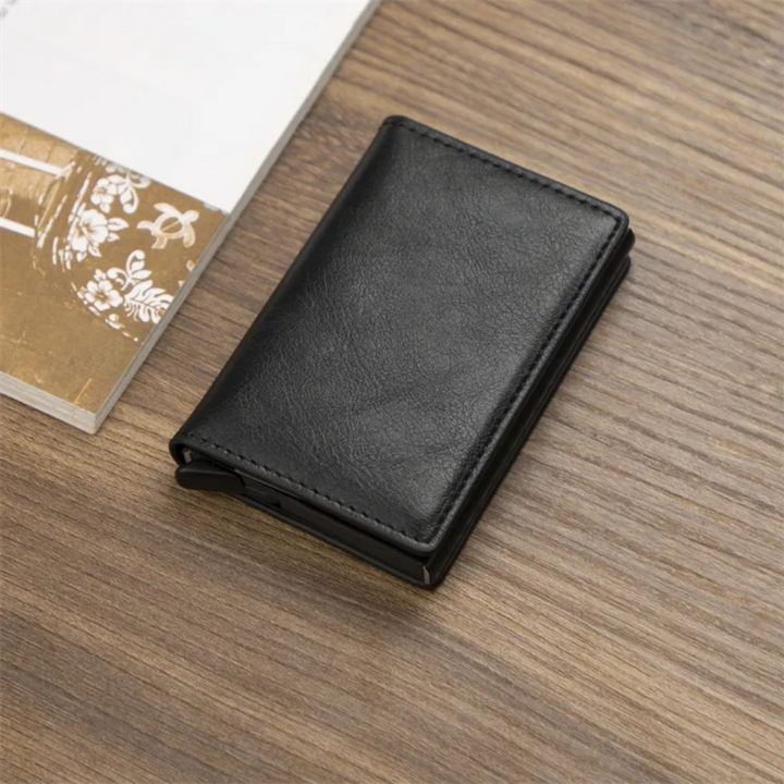 Geschenkidee für Männer: Hochwertiger Aluminium-Kartenhalter mit Geldklammer & RFID-Blocker.