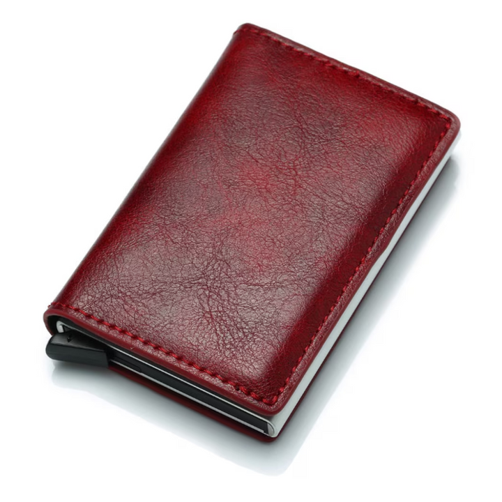 Modernes Herren-Accessoire: Aluminium-Kartenhalter mit Geldklammer, schlankes Design & RFID-Sicherheit.