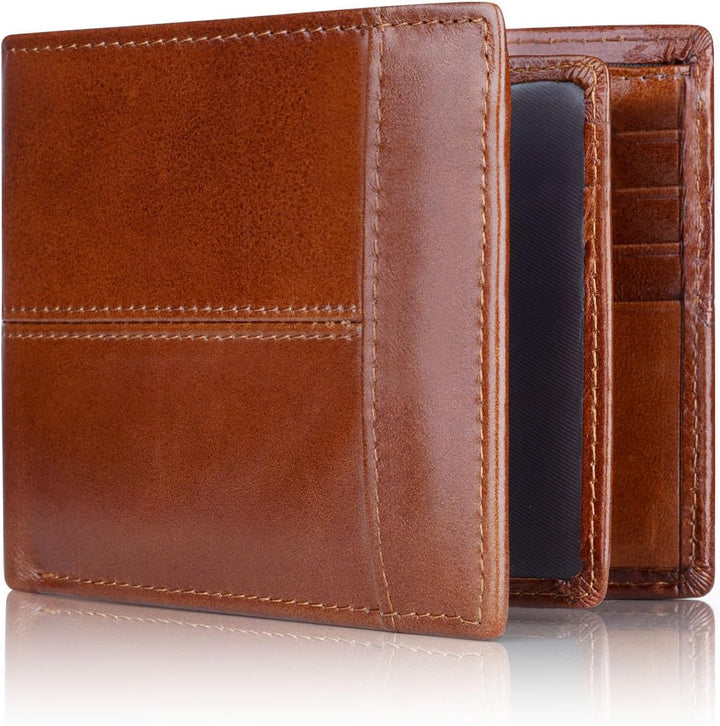 Perfekte Geschenkidee: Herren RFID-Schutz Geldbörse aus Echtleder, ein stilvolles Leder-Accessoire.