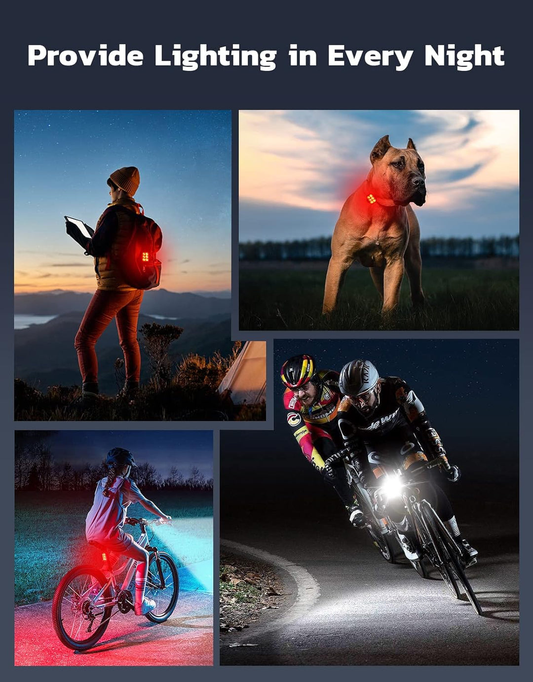 Ultra Slim Fahrradlichter Set, USB wiederaufladbar für Pendler, wasserdicht & langlebig.