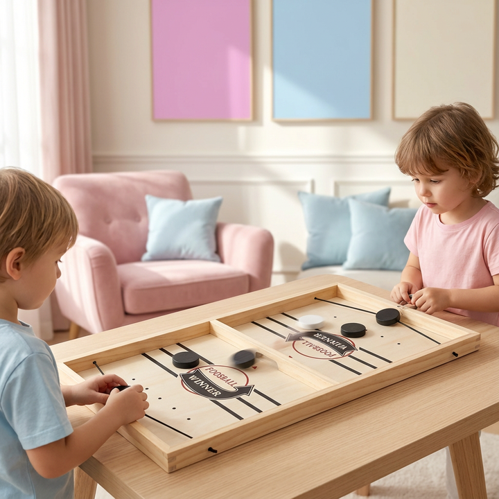 Schleuder Schach Holz-Brettspiel: Rasantes Familienspiel. Geschicklichkeits- & Reaktionsspiel für Kinder & Erwachsene.