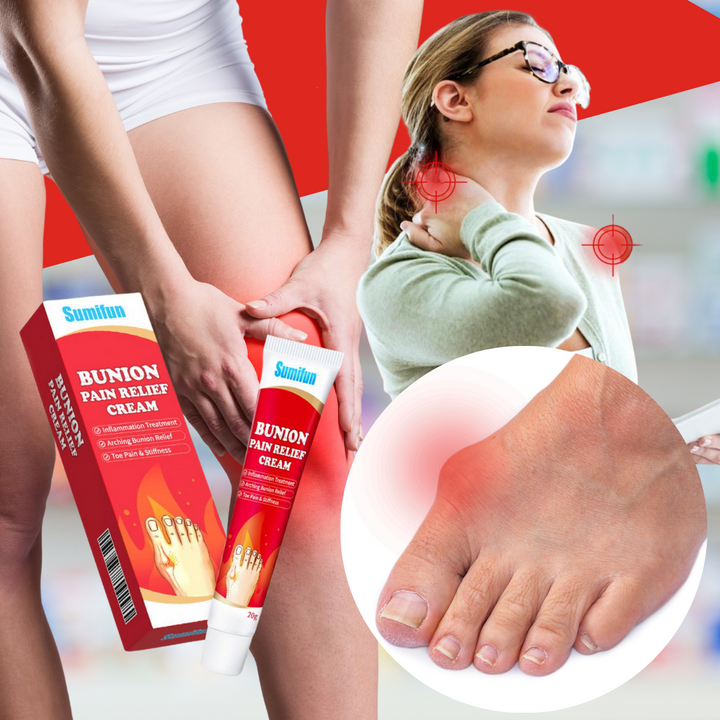 Pflegende SchmerzRelief Creme gegen Plantarfasziitis, Ballenzeh & Fußschmerzen. Schnelle Entlastung für müde Füße.