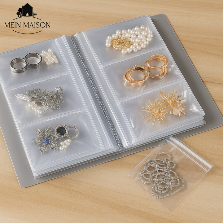 Zuhause & auf Reisen: Das Schmuck Organizer Buch hält Ihre Accessoires ordentlich. Schutz vor Kratzern & Knoten.