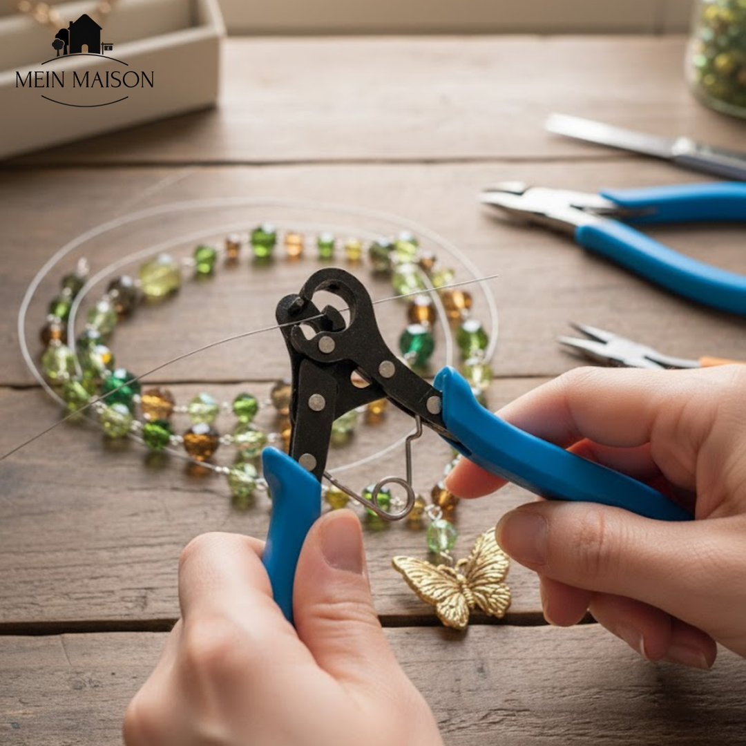 Schmuckzange & Ösenwerkzeug für DIY Schmuck basteln, präzise Drahtösen & Schmuckherstellung.