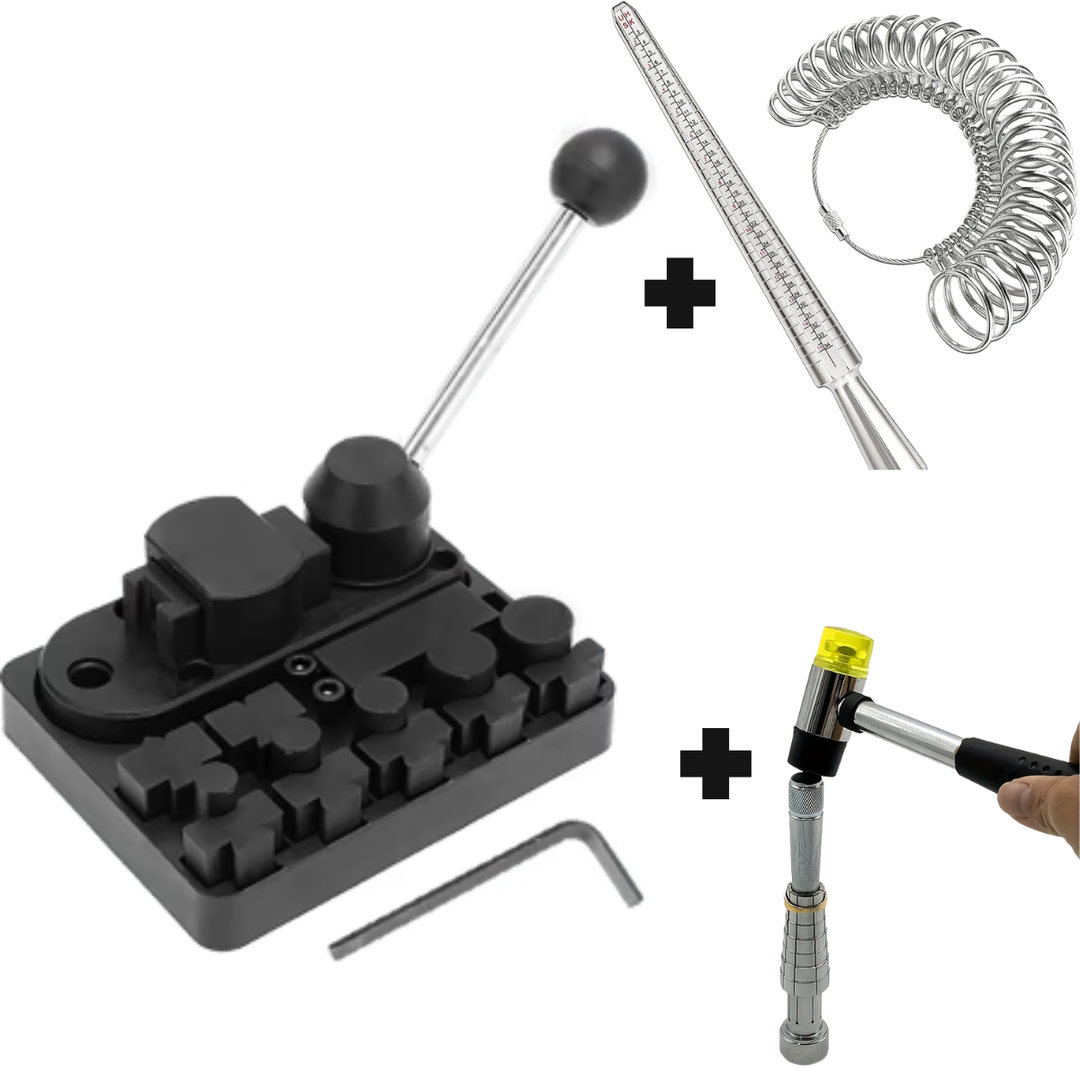 Schmuckwerkzeug Set für präzises Ringbiegen & Anpassen. Ideal für Goldschmied & DIY Schmuckherstellung.