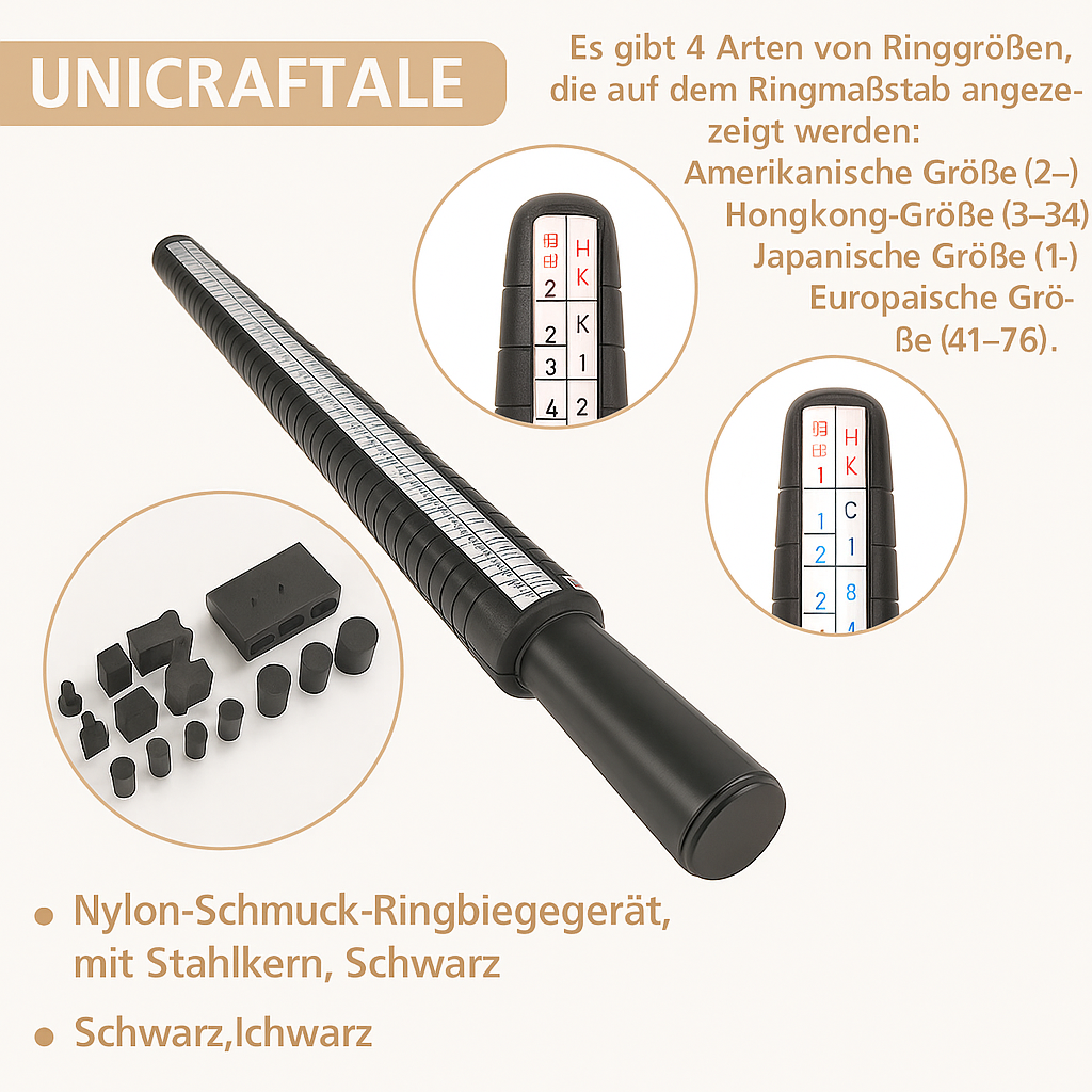 Konischer Ringstock zur Größenanpassung & Formung von Ringen. Unverzichtbares Ringwerkzeug für Silberschmied.