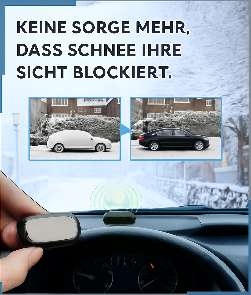 Schneller Auto Enteiser für kratzfreie Scheiben, sorgt für klare Sicht am Winterauto.
