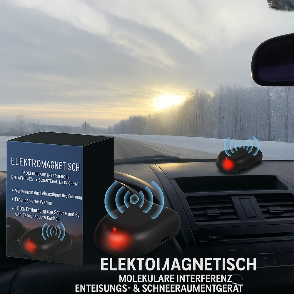 Solarbetriebener Autoscheibenenteiser: Automatisch eisfreie Scheiben, idealer Frostschutz fürs Auto.