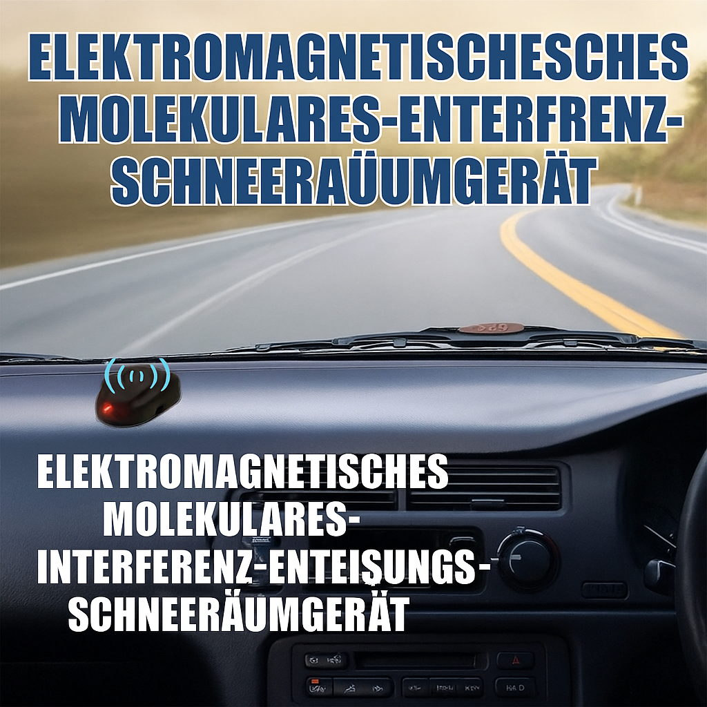 Kompaktes Auto Enteiser Gadget, solarbetrieben. Einfache Montage für effektiven Frostschutz.