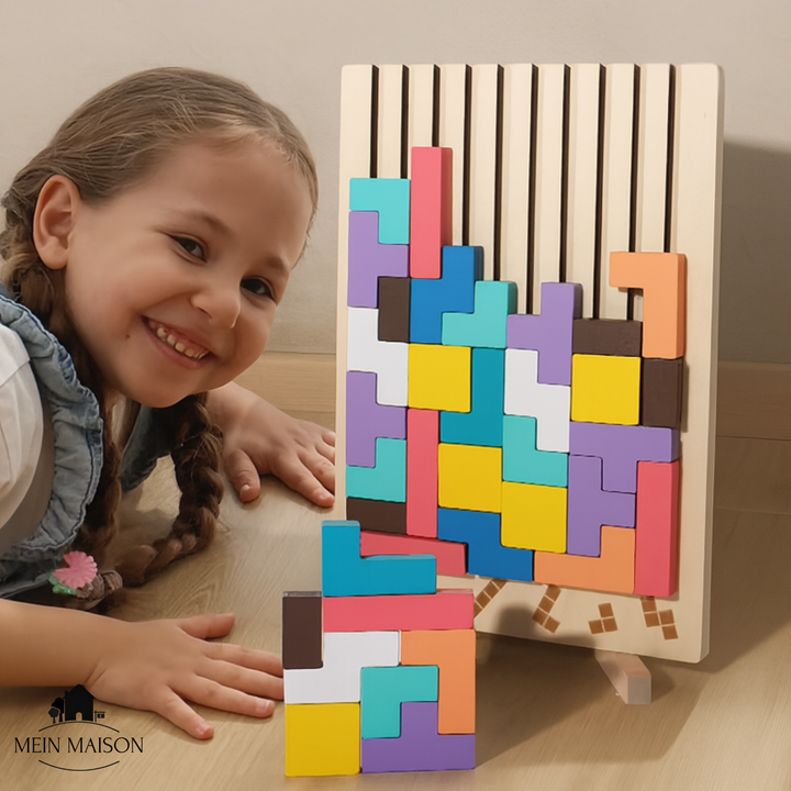 Feinmotorik-Geduldspiel aus Holz für Erwachsene & Kinder, entspannt & fördert Achtsamkeit.