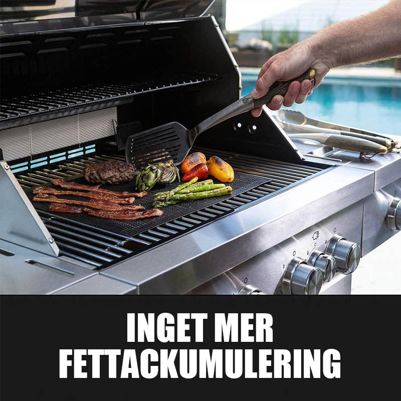 Flexible Antihaft-Grillmatte, die das Grillen von kleinem Grillgut ohne Durchfallen ermöglicht; wiederverwendbares Grillzubehör.