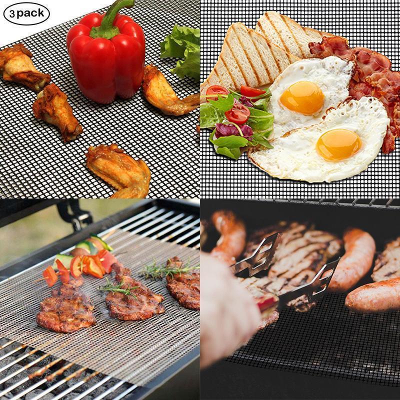 Hochwertige, langlebige Grillmatte für sauberes und fettarmes Grillen; hitzebeständig und leicht zu reinigen.