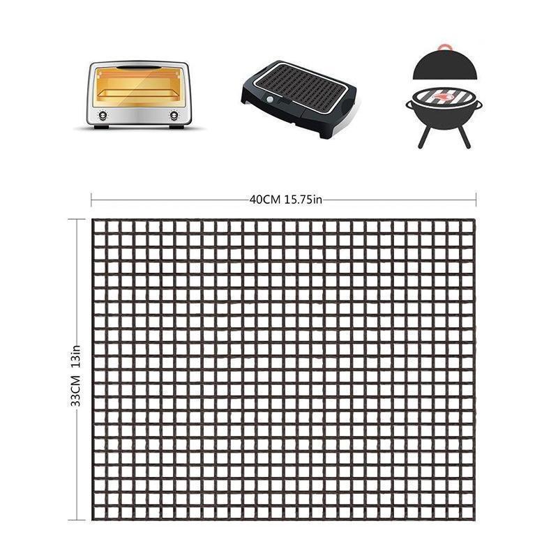 Innovatives Grillzubehör: Antihaft Grillmatte als Backofenmatte nutzbar; hitzebeständig bis 370°C & leicht abwaschbar.
