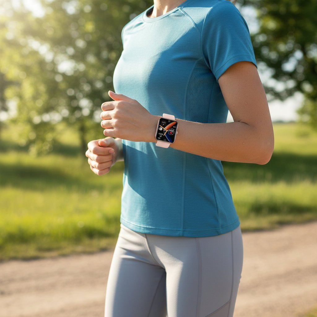 Nicht-invasive Smartwatch in Schwarz für präzise Blutzucker-Trends & permanente Vitalfunktionen-Überwachung.