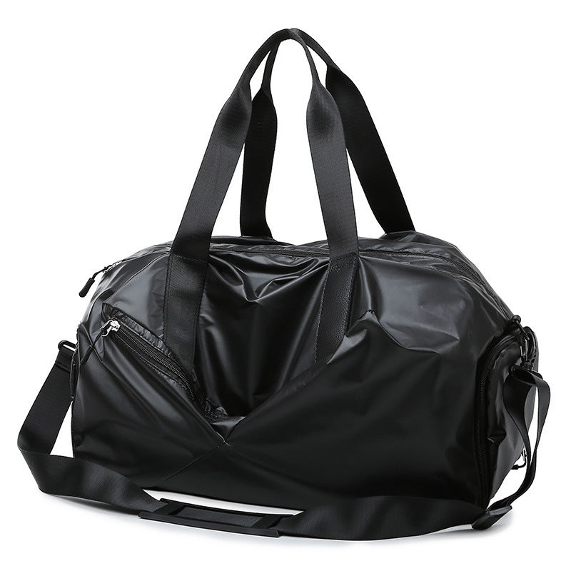 Praktische wasserdichte Fitness-Reisetasche in Schwarz, Unisex, aus Oxford-Material für Sport & Kurztrip.
