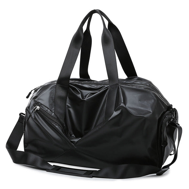 Praktische wasserdichte Fitness-Reisetasche in Schwarz, Unisex, aus Oxford-Material für Sport & Kurztrip.