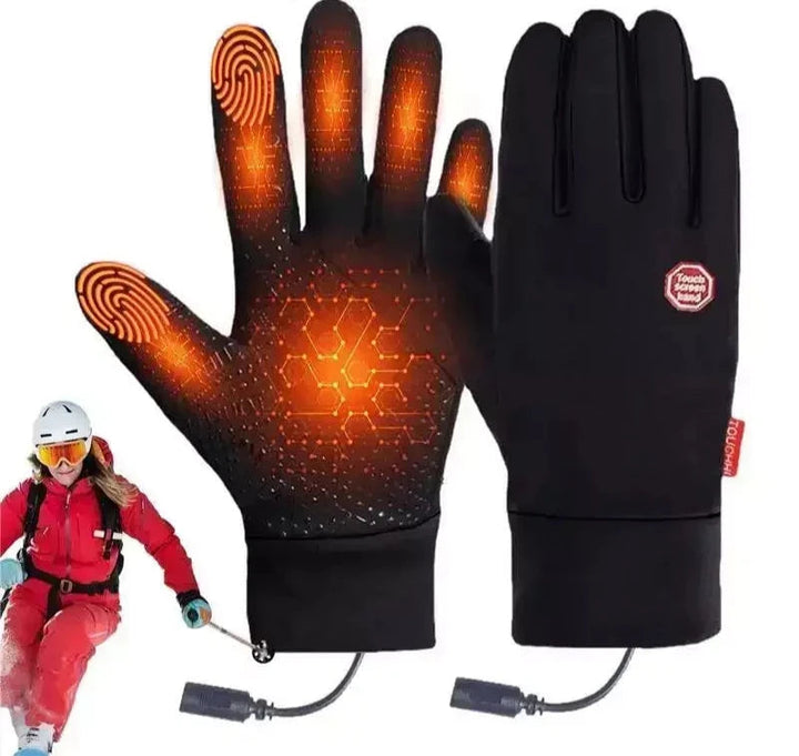 Schwarze, warme Unisex-Winterhandschuhe für optimalen Kälteschutz und Outdoor-Aktivitäten. Robust und bequem.