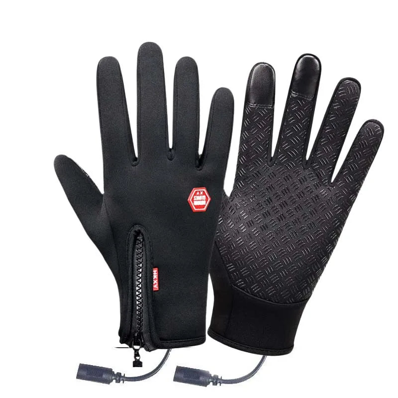Bequeme, schwarze Unisex-Winterhandschuhe, ideal für Outdoor-Sport und Kälteschutz. Robustes Winterzubehör.