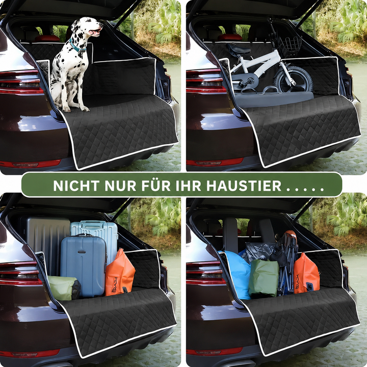 Tierfreundlicher Kratz- & Schmutzschutz: Universelle Kofferraum Schutzmatte für Hunde, einfach zu reinigen.