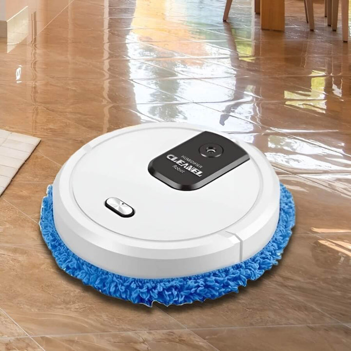 Leiser Wischroboter für effiziente Bodenreinigung. Automatische Alltagshilfe, die wischen kann und USB-geladen wird.