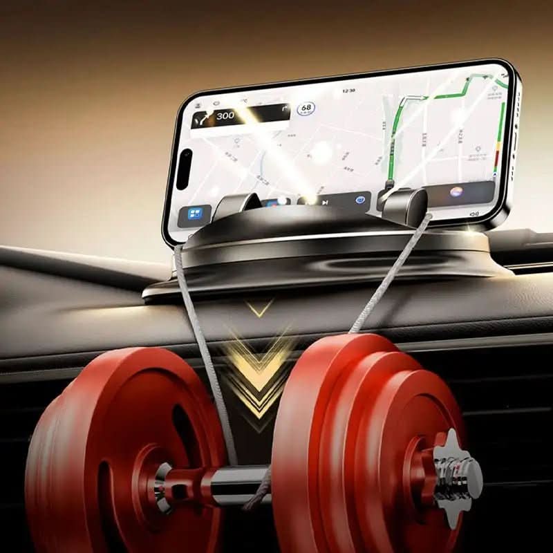 FlexiVIEW 360° Smartphonehalterung für Auto & Büro mit drehbarem Kopf und sicherem Silikongriff.