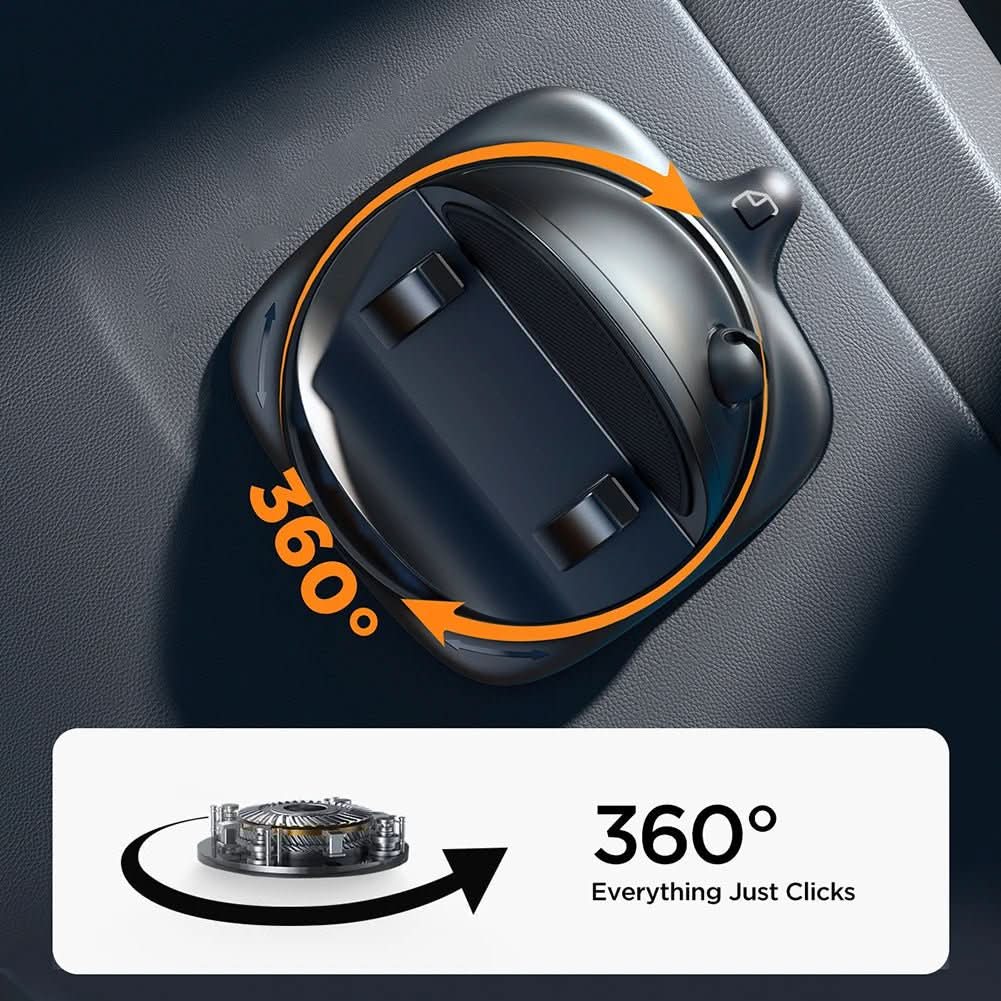 Universal-Autohalterung FlexiVIEW für Smartphones, flexibel und 360° drehbar für optimale Sicht. Silikon.
