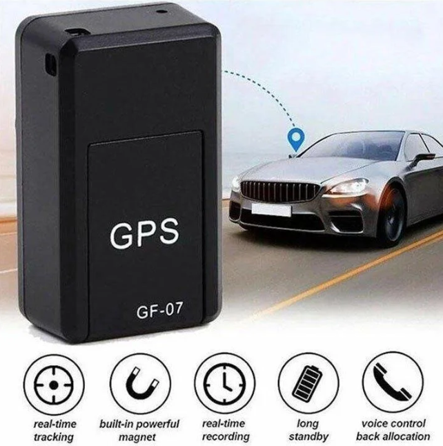 Robuster schwarzer GPS Tracker mit starkem Magnet. Bietet weltweite Sicherheit & verdeckte Echtzeit-Ortung.