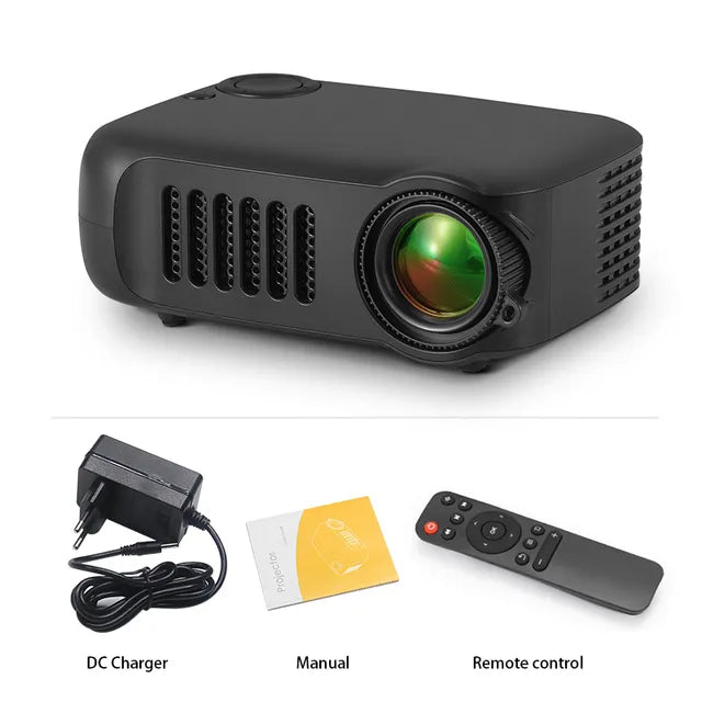 Hochauflösender Mini-Beamer für gestochen scharfe Projektionen. Perfektes Gadget für Heimkino und Entertainment.