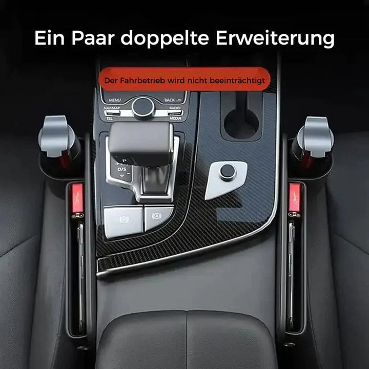 Hochwertiger Leder Autositz Organizer in Braun; universell für vordere Sitze, praktisches Autozubehör.