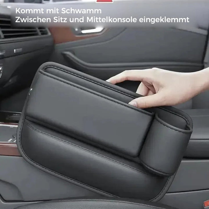 Roter Autositz Organizer, praktischer Stauraum; für Handy, Schlüssel und andere Auto-Utensilien.