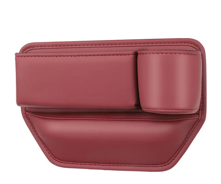 Brauner Leder Autositz Organizer, universell; Autozubehör für Beifahrersitz, schafft Stauraum.