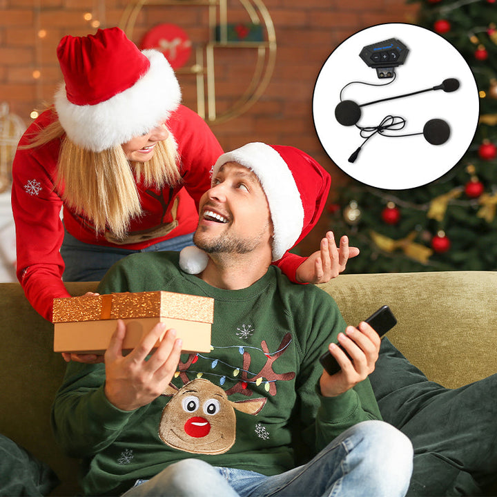 Motorradhelm Bluetooth Headset BT12: Kristallklarer Sound für Musik & Anrufe unterwegs.