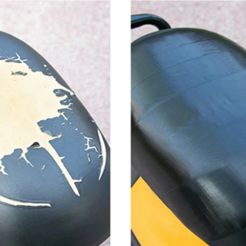 Schwarzes selbstklebendes Leder Reparaturband für Sofas, Autositze und Taschen. Zuschneidbare PU-Lederfolie.