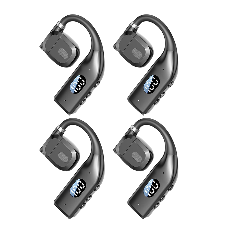 Open-Ear Bluetooth Headset mit Geräuschunterdrückung & kristallklarer Audio, beige, Business.