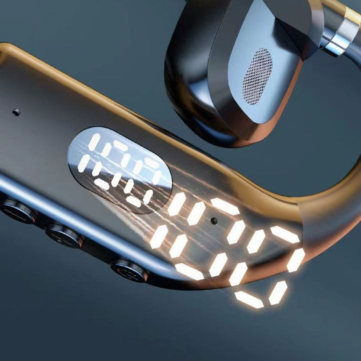 Kabelloses Open-Ear Bluetooth Headset für nahtlose Verbindung im Büro und unterwegs.