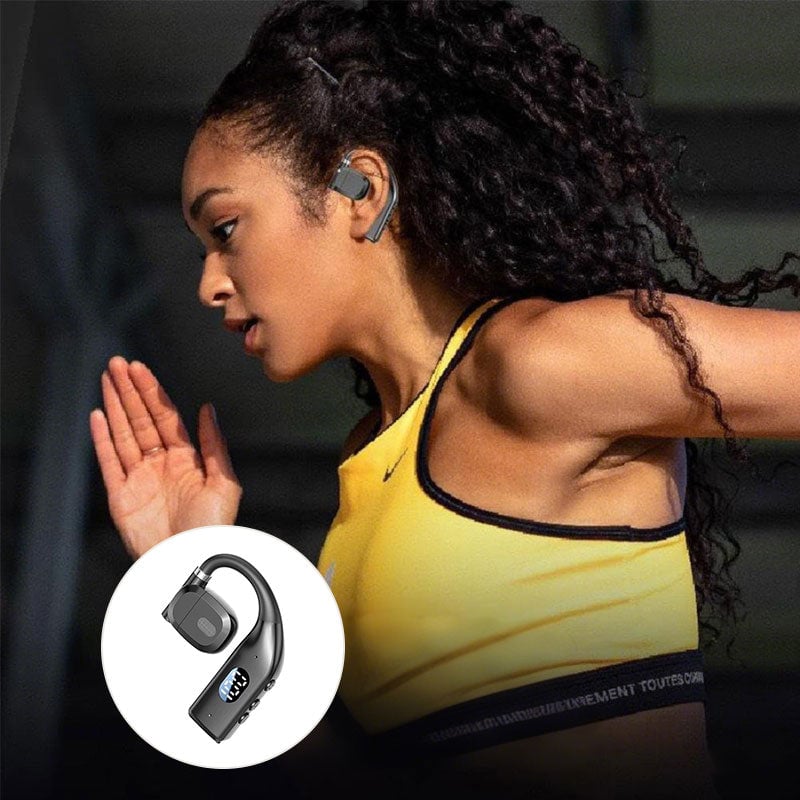 Bluetooth Business Headset, schwarz, mit klarer Audioqualität für Anrufe und Meetings.