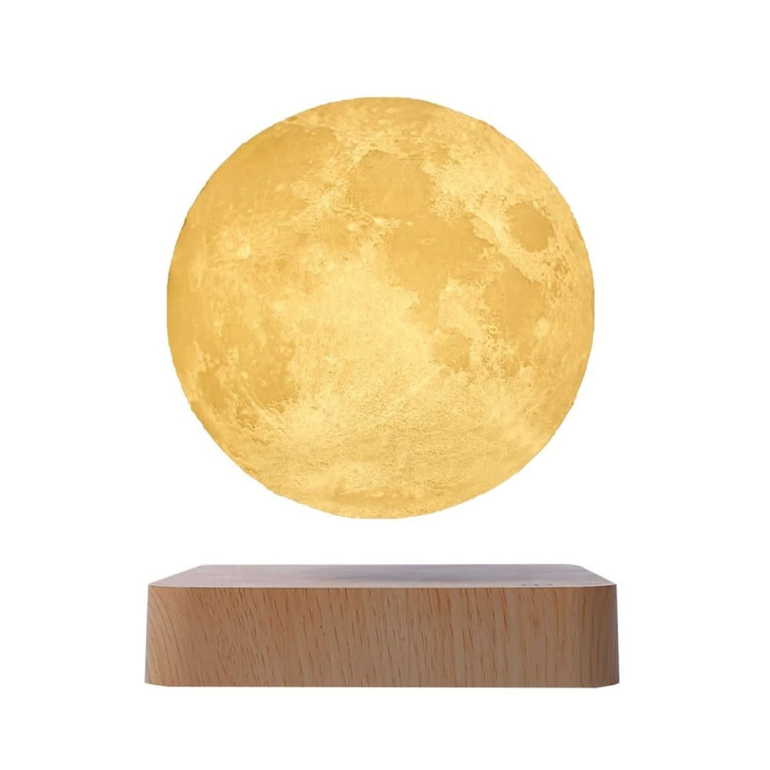 MOONFLOAT Nachtlicht: schwebende Mondlampe mit sanftem LED Farbwechsel, perfekt für Kinderzimmer oder entspannte Abende.