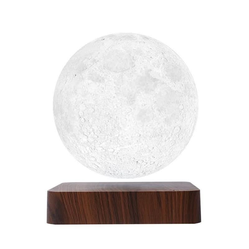 Minimalistisches Design: MOONFLOAT schwebende Mondlampe, eine moderne LED Tischleuchte und Deko-Element mit Farbwechsel.