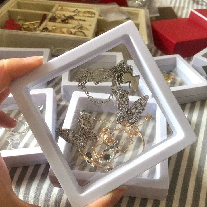 Vielseitiges Schwebendes Display-Set für Schmuck, Uhren, Broschen und andere kleine Kostbarkeiten.