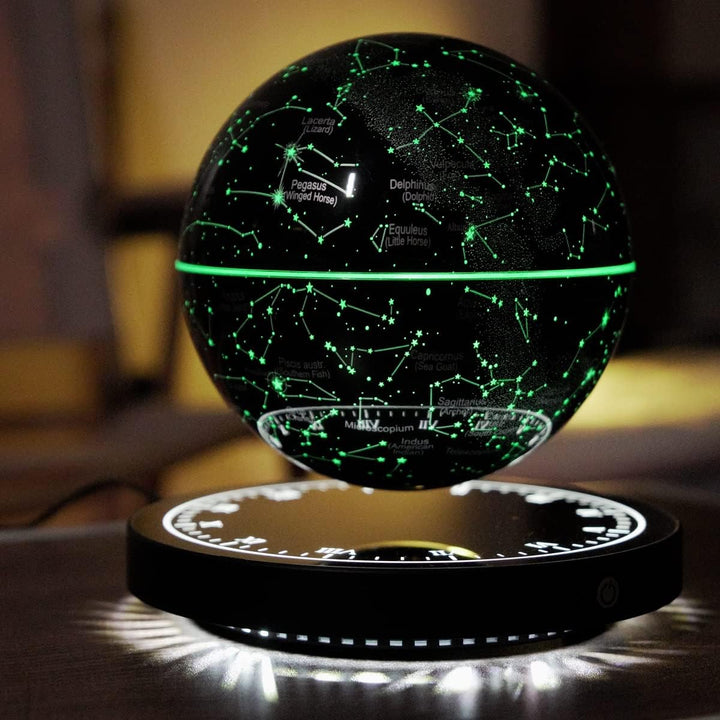 Schwebende Sternbild Lampe SkyOrbit mit magnetischer Levitation für moderne Wohnzimmer-Dekoration.