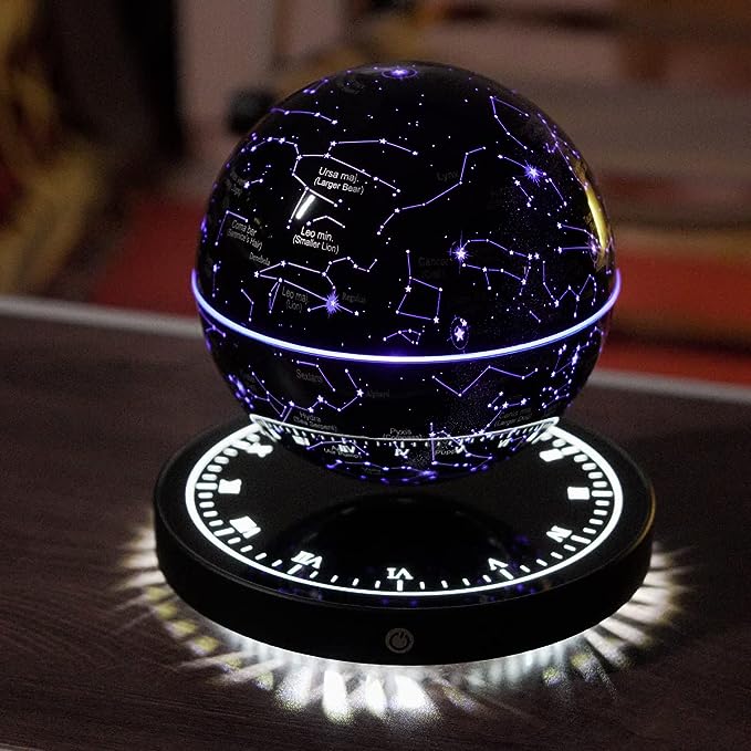 Einzigartige SkyOrbit Levitation Lampe: Astronomie-Deko und moderne Innenbeleuchtung für ein stilvolles Interieur.