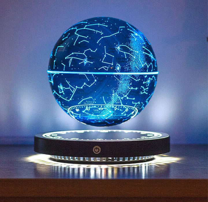 Elegante schwebende Sternzeichen Lampe SkyOrbit mit magnetischer Levitation als moderne Dekoration für jeden Raum.