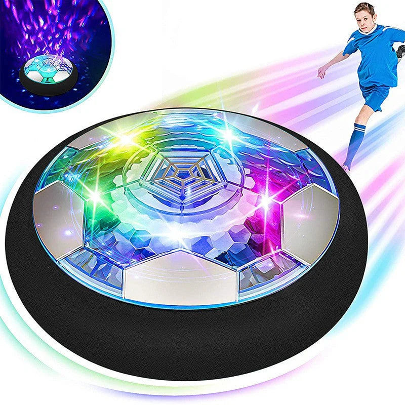 Interaktiver Schwebefußball mit LED-Lichtern für drinnen, ideal für Sport & Spiel, Airhockey-Effekt, Kinderspielzeug.