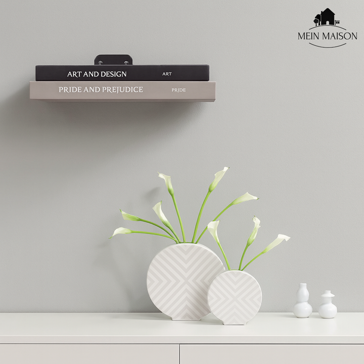 Unsichtbare Wandregale 4er-Set, schwebendes Metallregal für minimalistischen Stauraum. Ideal als Wanddeko.