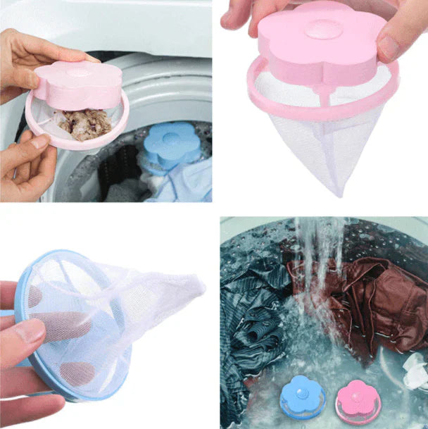 Entfernt zuverlässig Tierhaare & Fusseln aus der Wäsche, schwimmender Haarfilter für Waschmaschine.