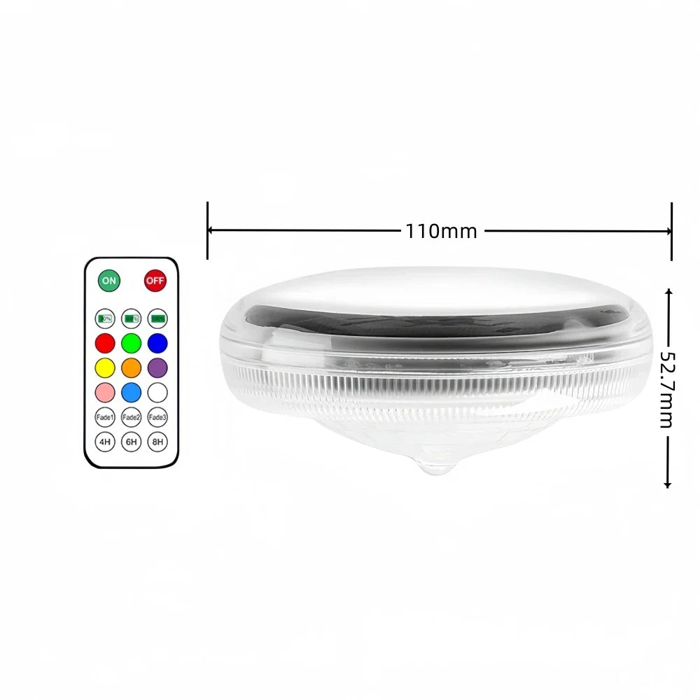 Vielseitiges Solar-Poollicht RGB LED: schwimmende Gartenbeleuchtung, Deko für Pool, Whirlpool & Teich.