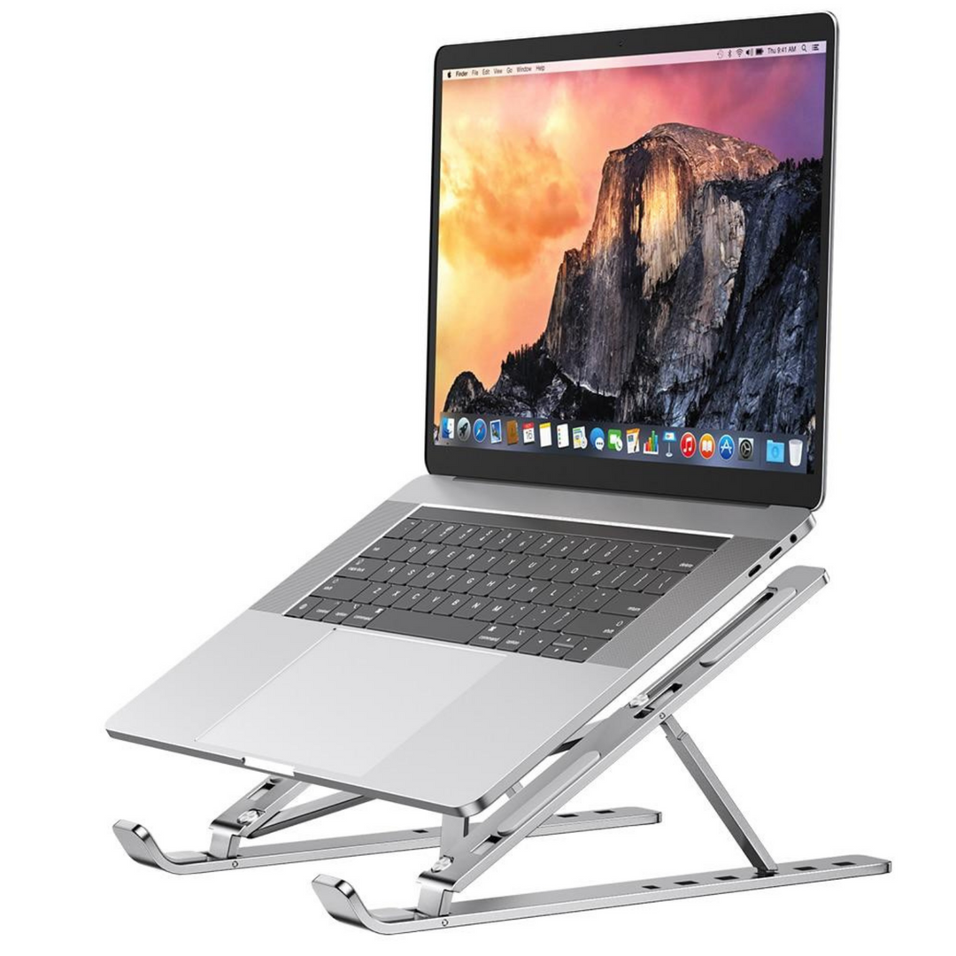 SCITEC Laptopständer, ergonomisch & verstellbar für optimalen Arbeitsplatz. Ideal für Homeoffice & Büro.