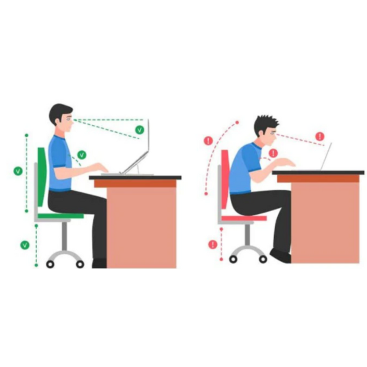 Ergonomischer PC-Ständer für Laptops, fördert Luftzirkulation & schützt vor Überhitzung im Büro.
